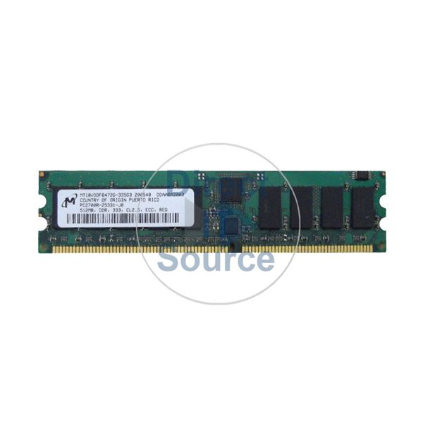 HP 331561-051 - 512MB DDR PC-2700 ECC Registered 184-Pins Memory