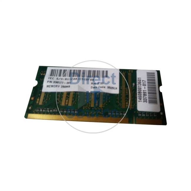 HP 337891-017 - 256MB DDR PC-2700 Non-ECC Unbuffered 200-Pins Memory