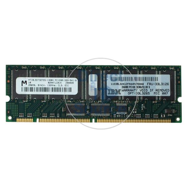 IBM 33L3265 - 256MB SDRAM PC-133 ECC Registered 168-Pins Memory