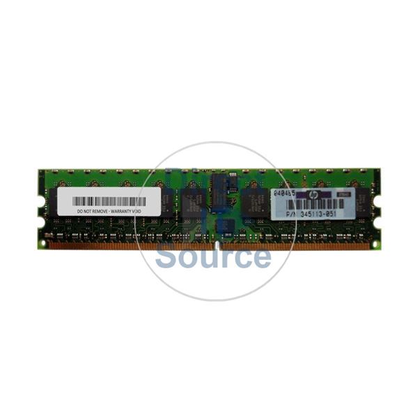 HP 345113-051 - 1GB DDR2 PC2-3200 ECC REGISTERED 240 Pins Memory