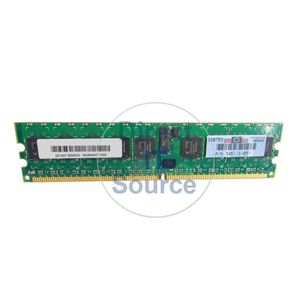 HP 345113-851 - 1GB DDR2 PC2-3200 ECC REGISTERED 240 Pins Memory