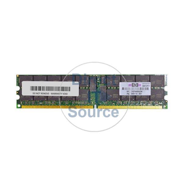 HP 345114-851 - 2GB DDR2 PC2-3200 ECC REGISTERED 240 Pins Memory