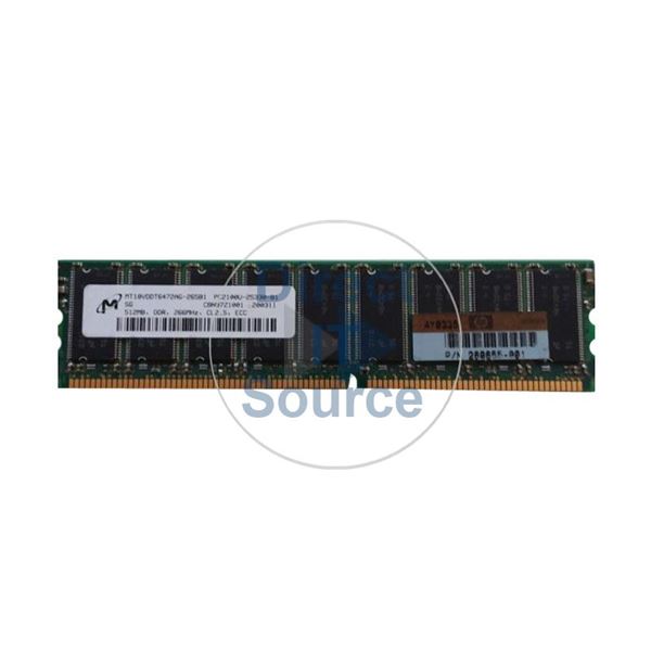 HP 355190-001 - 512MB DDR PC-2100 ECC Registered Memory