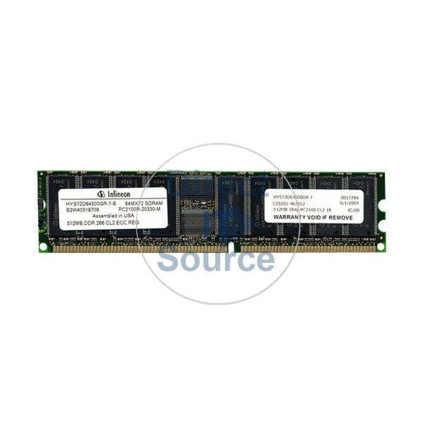 HP 355521-B21 - 512MB DDR PC-2100 ECC Memory
