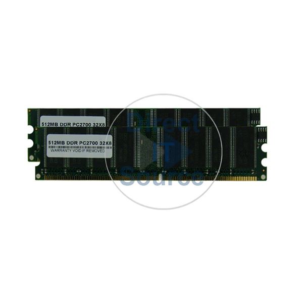 HP 361037-B21 - 1GB 2x512MB DDR PC-2700 ECC Memory