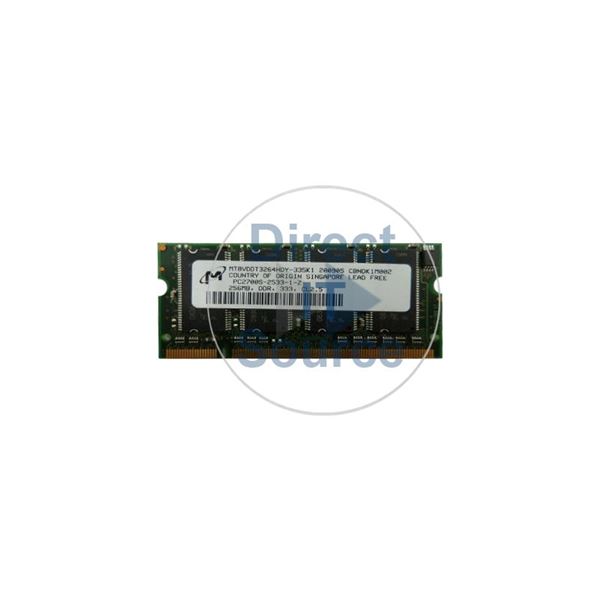 HP 367773-001 - 256MB DDR PC-2700 Non-ECC Unbuffered 200-Pins Memory