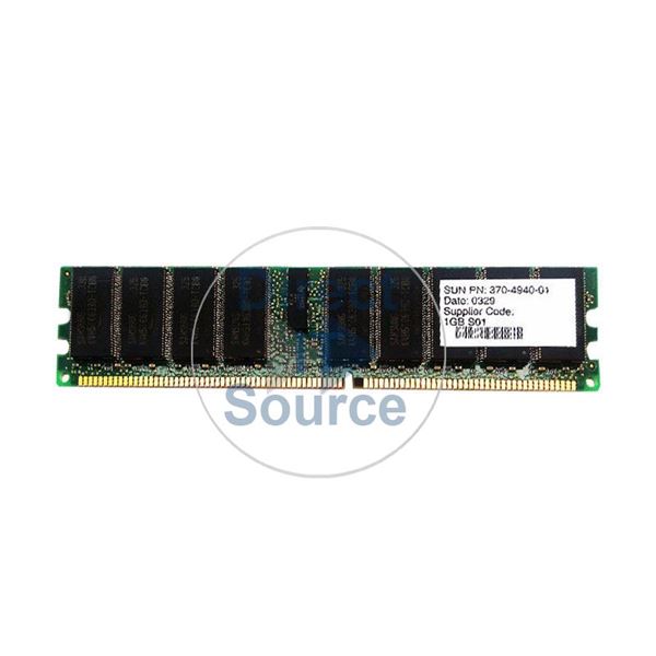 Sun 370-4940 - 1GB DDR PC-2100 ECC Registered 184-Pins Memory