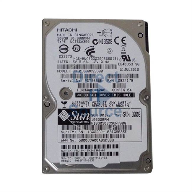 371-4760 Sun - 300GB 10K 2.5" Cache Hard Drive