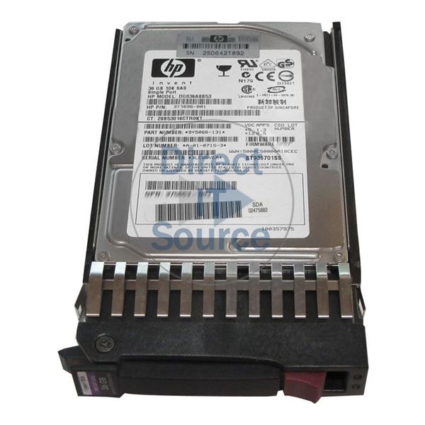 HP 375696-001 - 36GB 10K SAS 3.0Gbps 2.5" Hard Drive