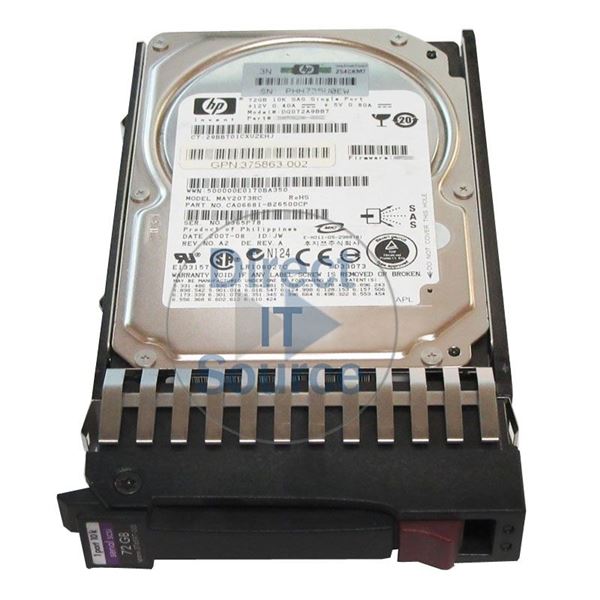 HP 375863-002 - 72GB 10K SAS 3.0Gbps 2.5" Hard Drive