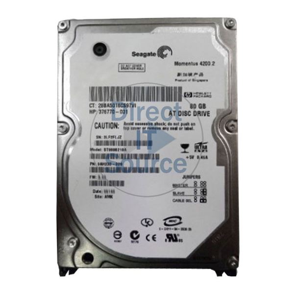 HP 376770-001 - 80GB 4.2K IDE 2.5" Hard Drive