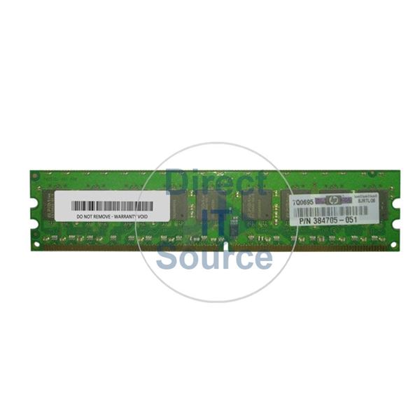 HP 384705-051 - 1GB DDR2 PC2-5300 ECC UNBUFFERED 240 Pins Memory
