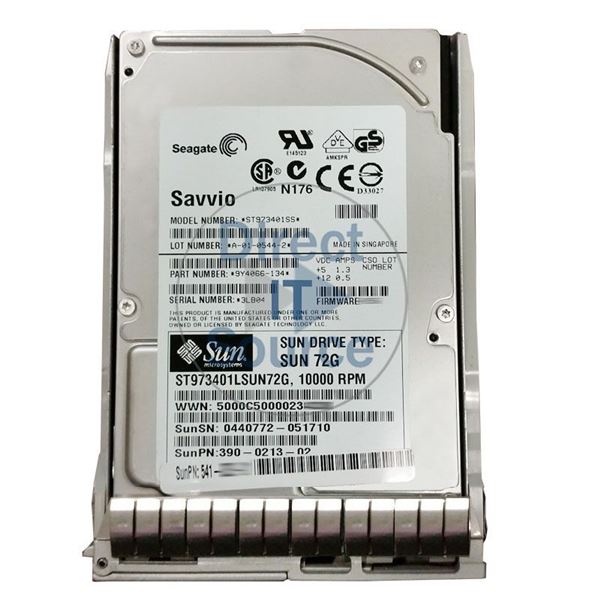 Sun 390-0213-02 - 72GB 10K SAS 2.5" Hard Drive