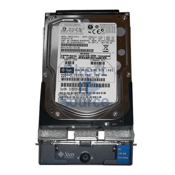 Sun 390-0264-03 - 146GB 15K Fibre Channel 3.5" Hard Drive