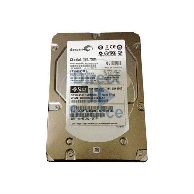 390-0477-03 Sun - 600GB 15K Fibre Channel Cache Hard Drive