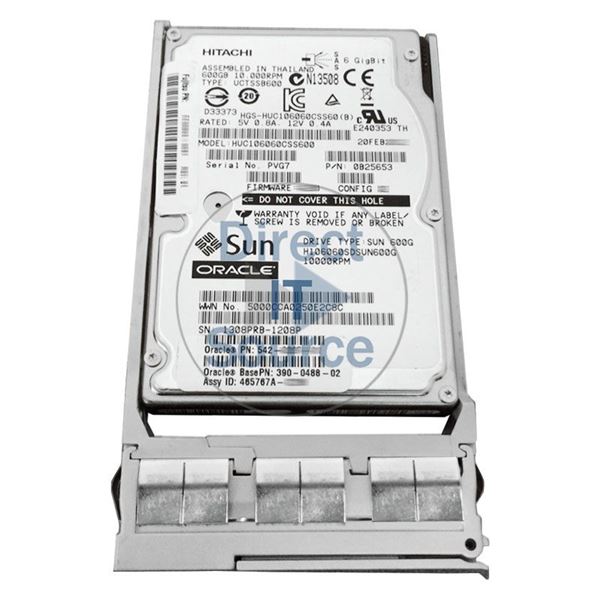 Sun 390-0488-02 - 600GB 10K SAS 2.5Inch Hard Drive
