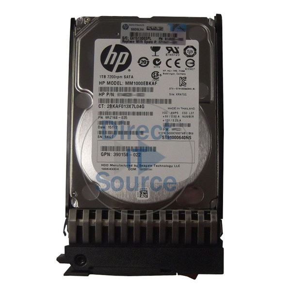 HP 390158-022 - 1TB 7.2K SATA 3.0Gbps 2.5" Hard Drive