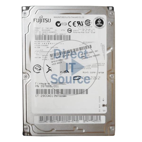 HP 397888-001 - 80GB 5.4K SATA 2.5" Hard Drive