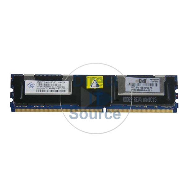 HP 398708-861 - 4GB DDR2 PC2-5300 ECC Fully Buffered 240-Pins Memory