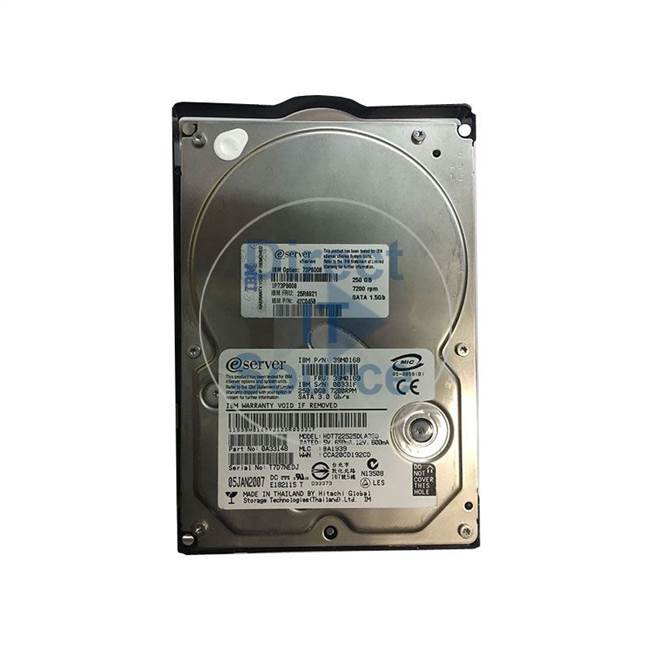 39M0169 IBM - 250GB 7.2K SATA 3.5" Cache Hard Drive