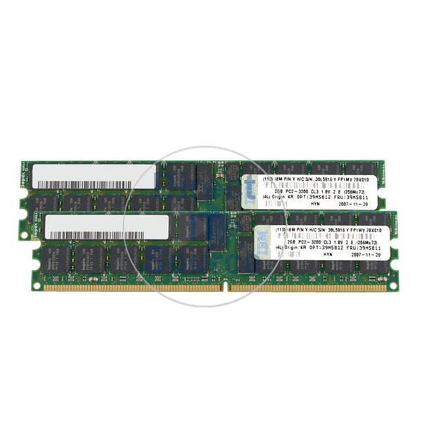 IBM 39M5812 - 4GB 2x2GB DDR2 PC2-3200 ECC Memory