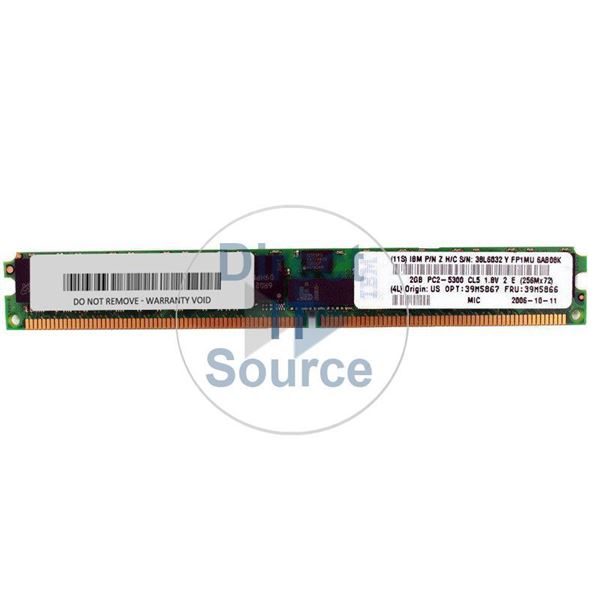 IBM 39M5866 - 2GB DDR2 PC2-5300 ECC Registered 240-Pins Memory