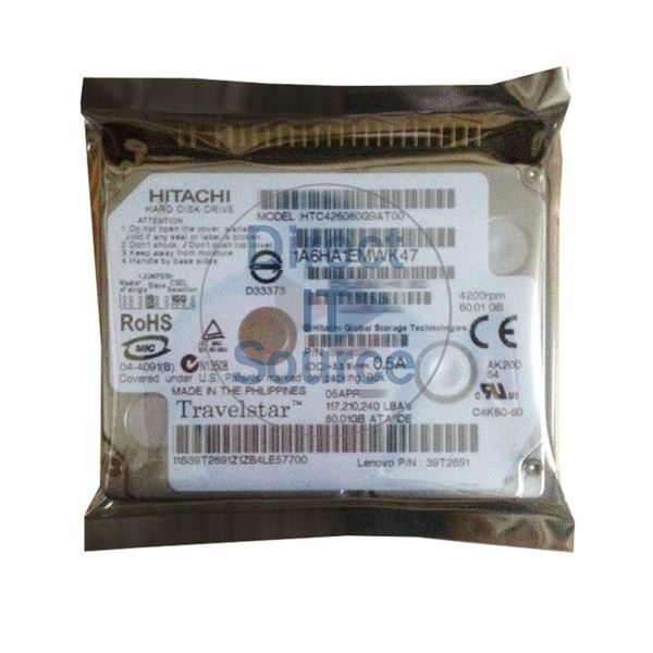 Lenovo 39T2691 - 60.01GB 4.2K IDE 1.8" Hard Drive