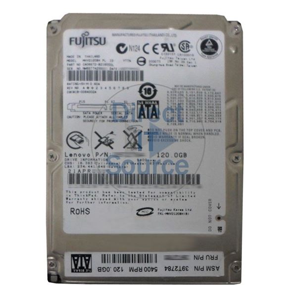 Lenovo 39T2784 - 120GB 5.4K SATA 2.5" Hard Drive
