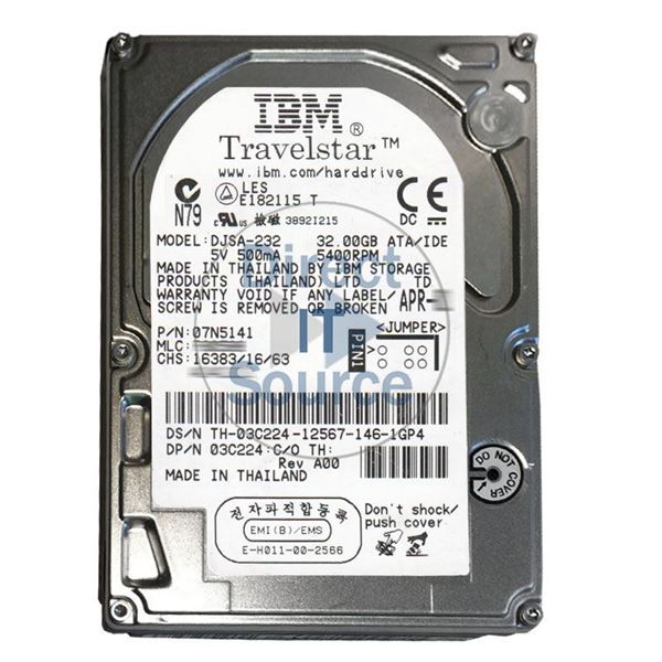 Dell 3C224 - 32GB 5.4K IDE 2.5" Hard Drive