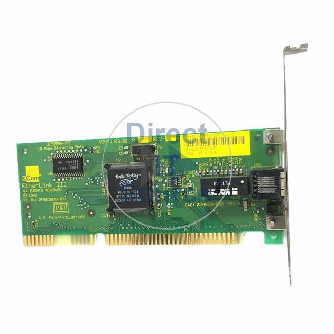 3Com 3C509B-TPO - Etherlink III Ethernet 10MBPS RJ-45 ISA Adapter