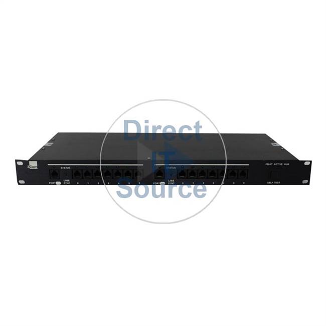 3Com 3C510013 - Twinax To RJ45 Dual 8-Port MUX 16-Port Active Hub