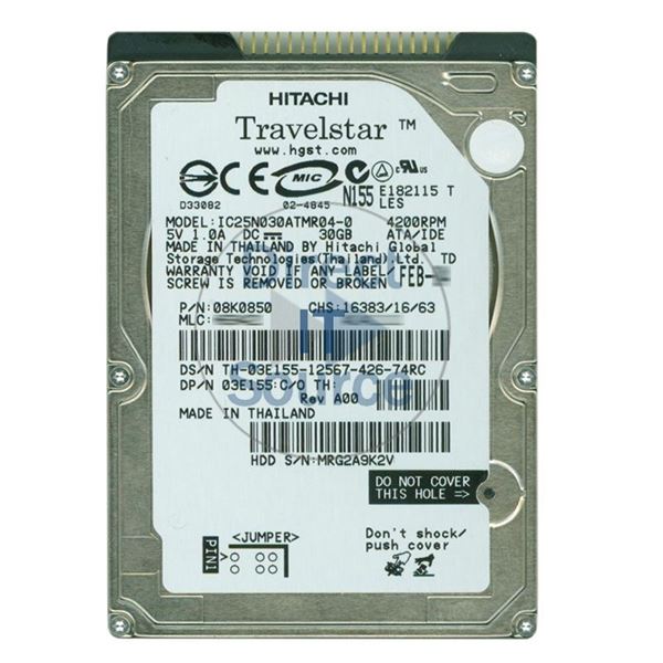 Dell 3E155 - 30GB 4.2K IDE 2.5" Hard Drive