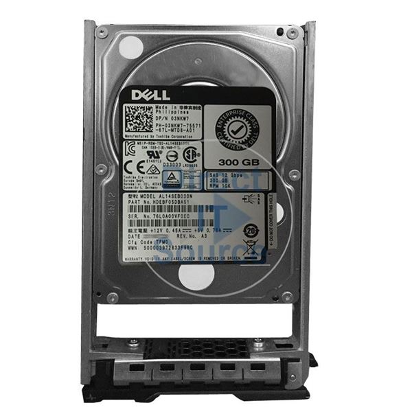 Dell 3NKW7 - 300GB 10K SAS 12.0Gbps 2.5" Hard Drive