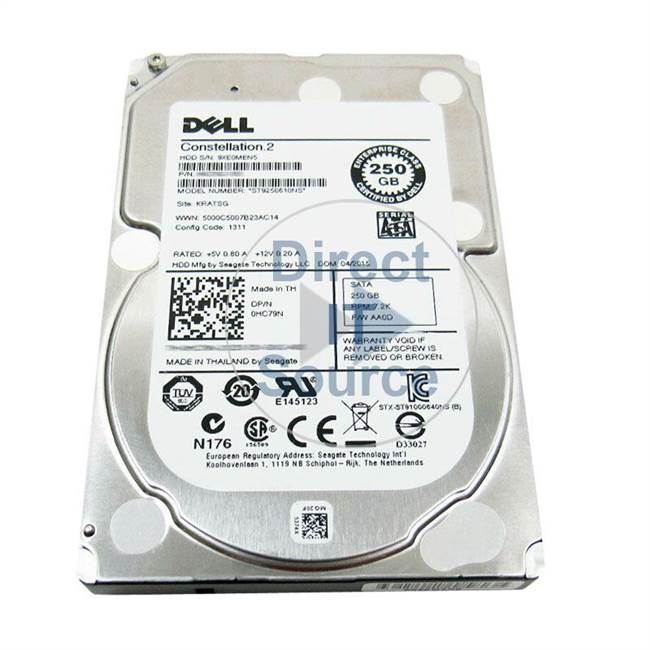 Dell 400-23044 - 250GB 7200RPM SATA 3GBPS 3.5Inch Hard Drive
