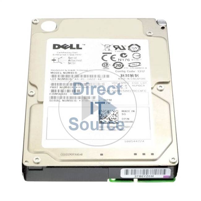 Dell 400-ALUT - 1TB 7.2K SAS 2.5Inch Cache Hard Drive