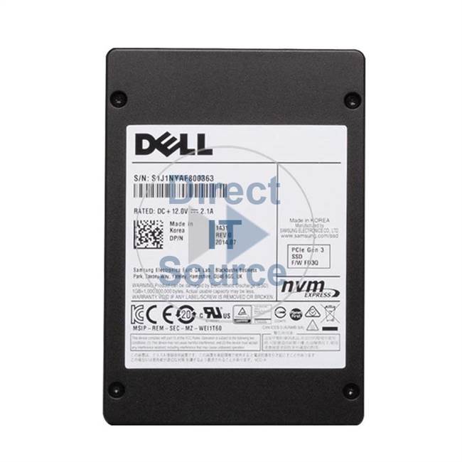 Dell 401-ABFL - 6.4TB PCIe NVMe 2.5" SSD