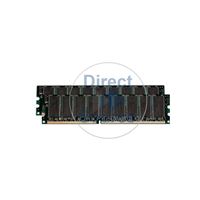 HP 408850-B21 - 1GB 2x512MB DDR2 PC2-5300 ECC Registered Memory