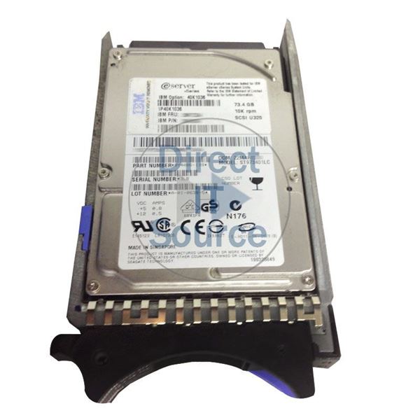 IBM 40K1036 - 73.4GB 10K 80-PIN Ultra-320 SCSI 2.5" Hard Drive