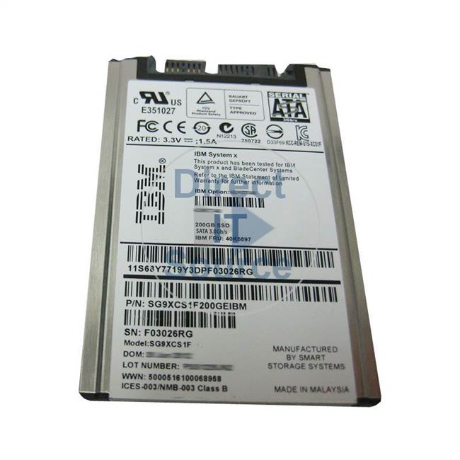 IBM 40K6897 - 200GB SATA 1.8" SSD