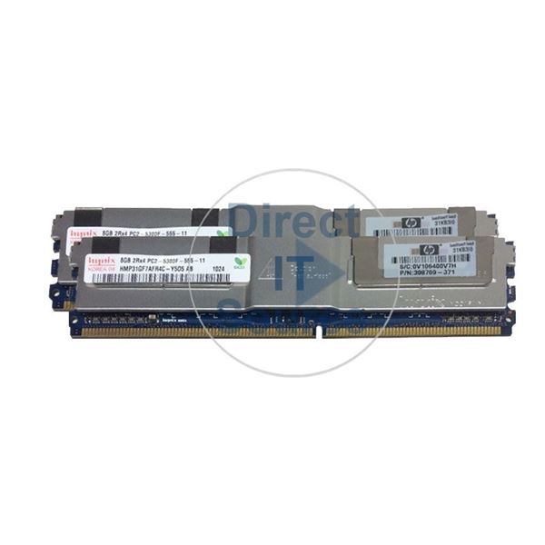 HP 413015-B21 - 16GB 2x8GB DDR2 PC2-5300 ECC Fully Buffered Memory