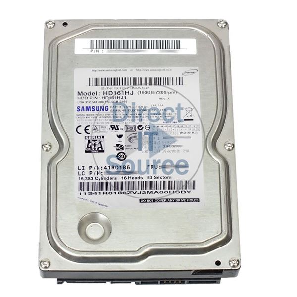 Lenovo 41R0186 - 160GB 7.2K SATA 3.5" Hard Drive