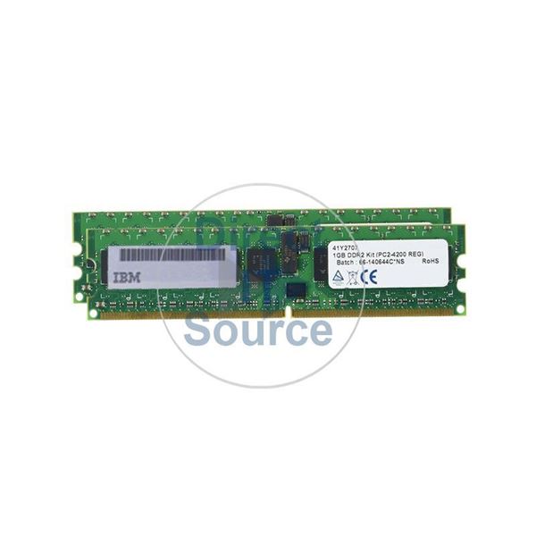 IBM 41Y2707 - 1GB 2x512MB DDR2 PC2-4200 ECC Memory