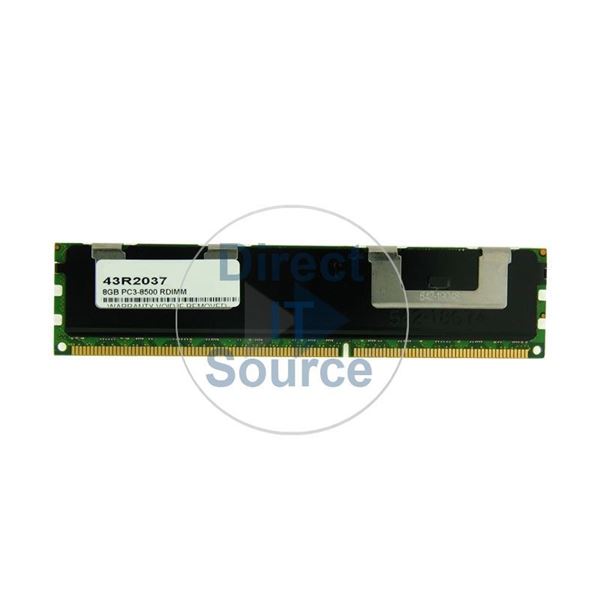 IBM 43R2037 - 8GB DDR3 PC3-8500 ECC Registered Memory
