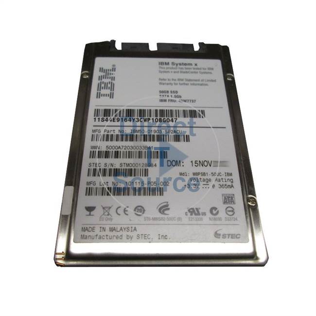 IBM 43W7734 - 50GB SATA 1.8" SSD