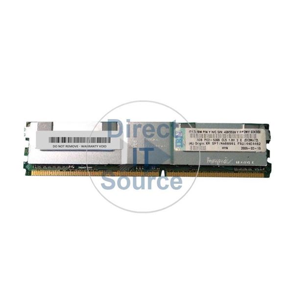 IBM 43X5039 - 4GB DDR2 PC2-5300 ECC Fully Buffered 240-Pins Memory