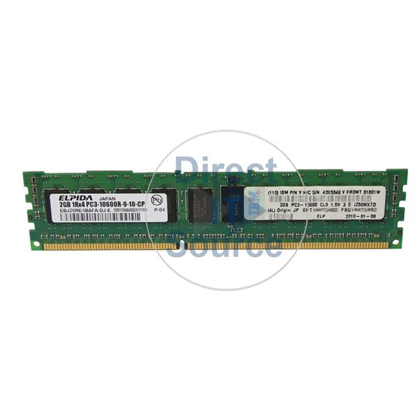 IBM 43X5046 - 2GB DDR3 PC3-10600 ECC Registered 240-Pins Memory