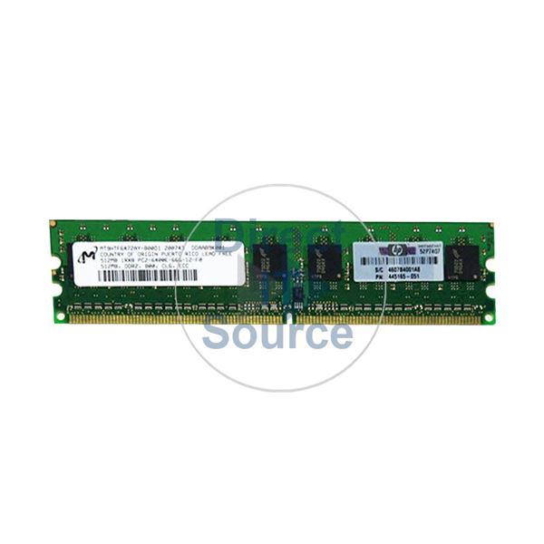 HP 445165-051 - 512MB DDR2 PC2-6400 ECC Memory
