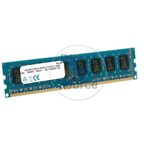 IBM 45J5435 - 2GB DDR3 PC3-8500 Non-ECC Unbuffered 240-Pins Memory