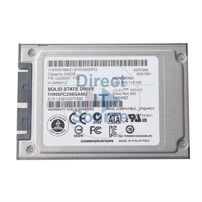 Lenovo 45N7990 - 256GB SATA 1.8" SSD