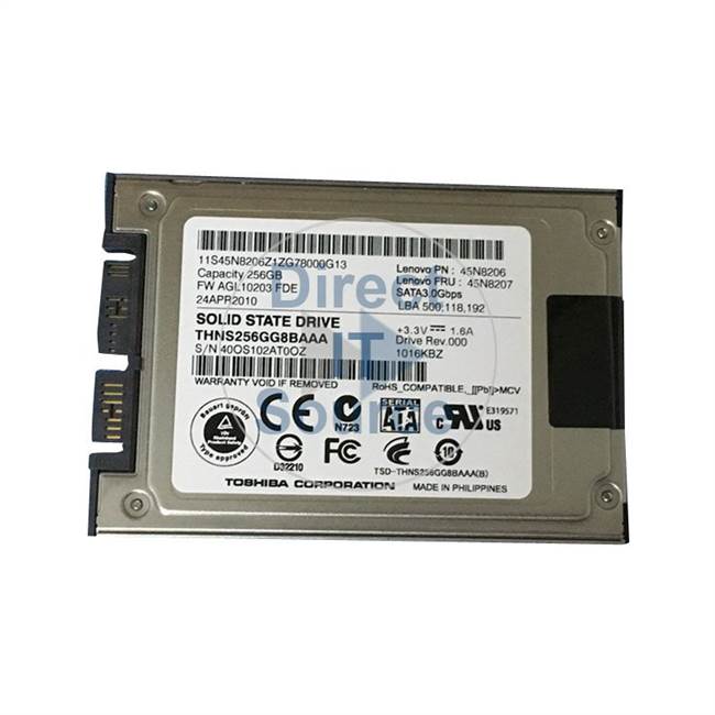 45N8206 IBM - 256GB SATA 3.0Gbps 1.8" Cache Hard Drive
